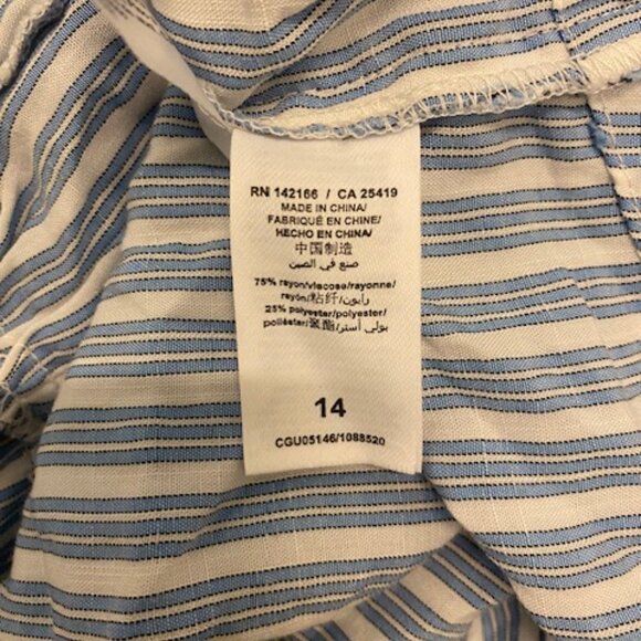 Girls HABITUAL Blue & White Striped High-Low Dress / Great Condition, Size 14 - Picture 6 of 6